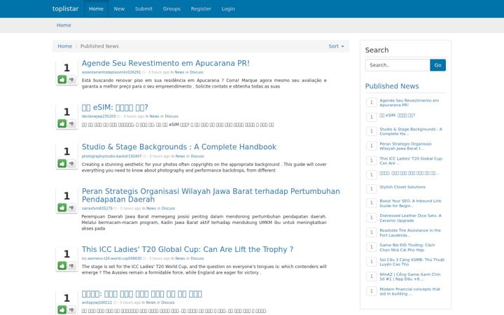 Screenshot of toplistar.com