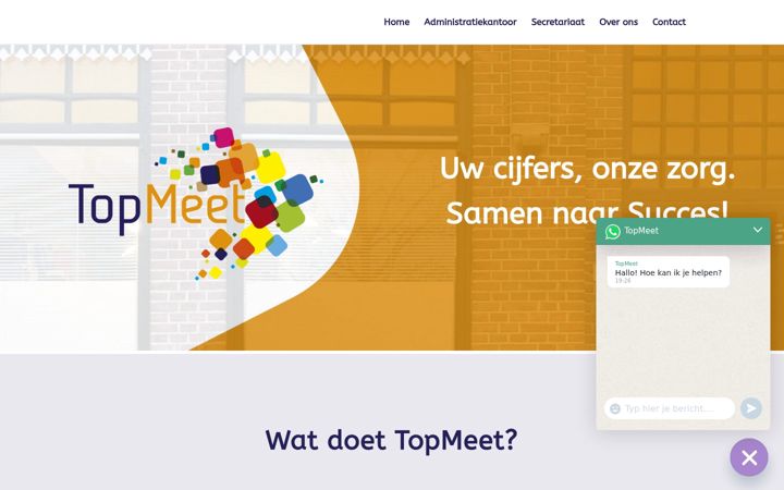 Skärmbild av topmeet.nl
