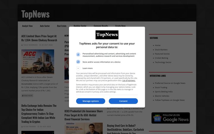 Screenshot of topnews.in