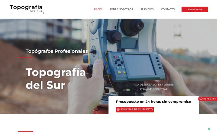 Zrzut ekranu topografogranada.es