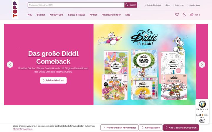 Zrzut ekranu topp-kreativ.de
