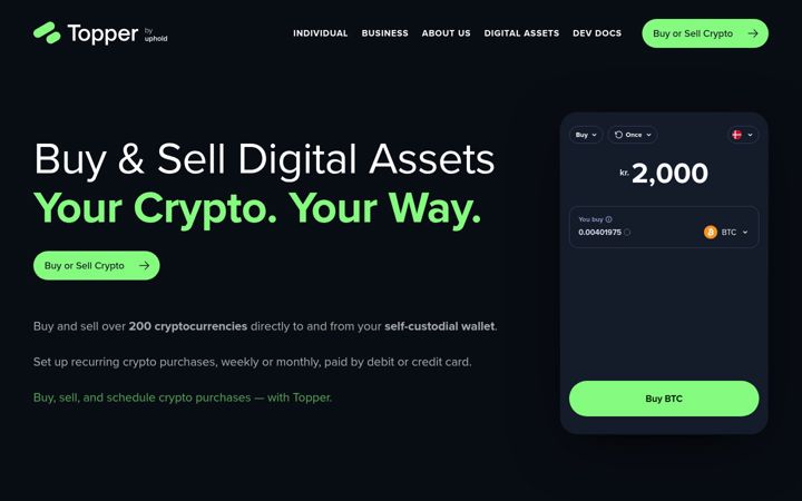 Screenshot of topperpay.com