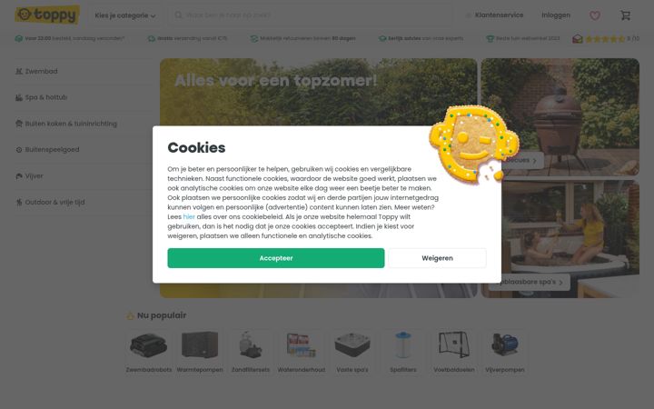 Screenshot of toppy.nl