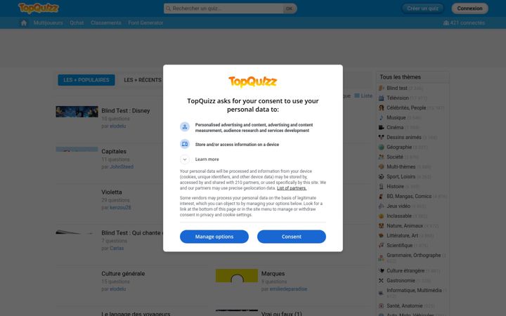 Screenshot von topquizz.com