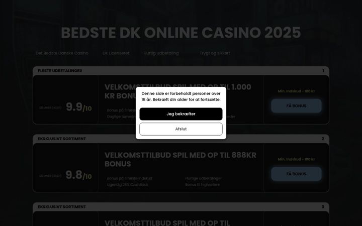 topratedcasinodk.com