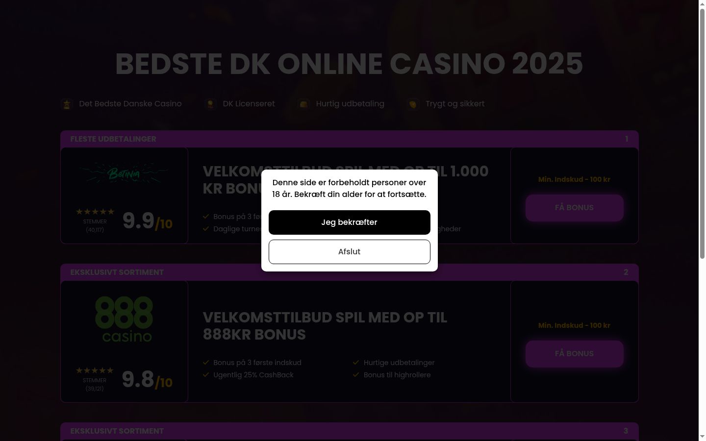 Screenshot tal-banner tal-kunsens muri qabel kwalunkwe interazzjoni