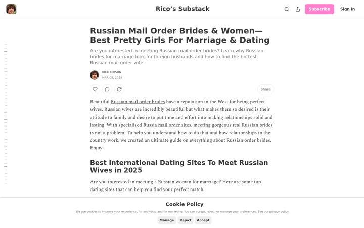 Screenshot of toprussianbrides.com