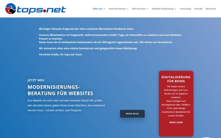 Screenshot of tops.net