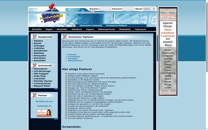 Screenshot of topsites24.de