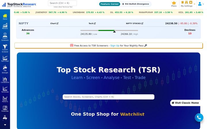 Screenshot of topstockresearch.com