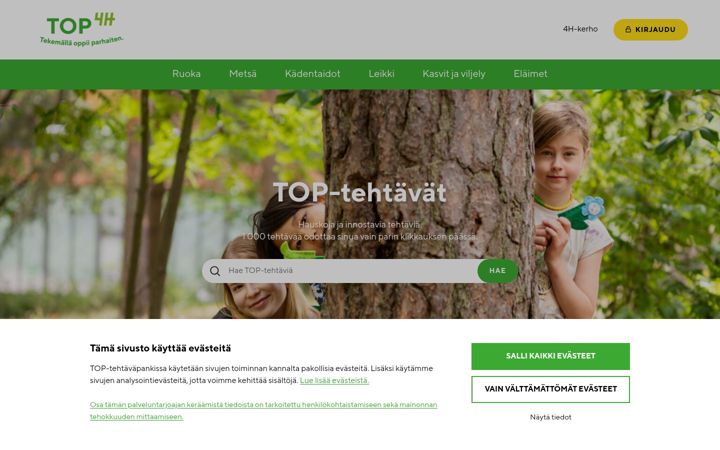 Screenshot of toptehtavat.fi