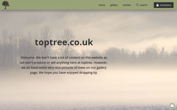 Skärmbild av toptree.co.uk