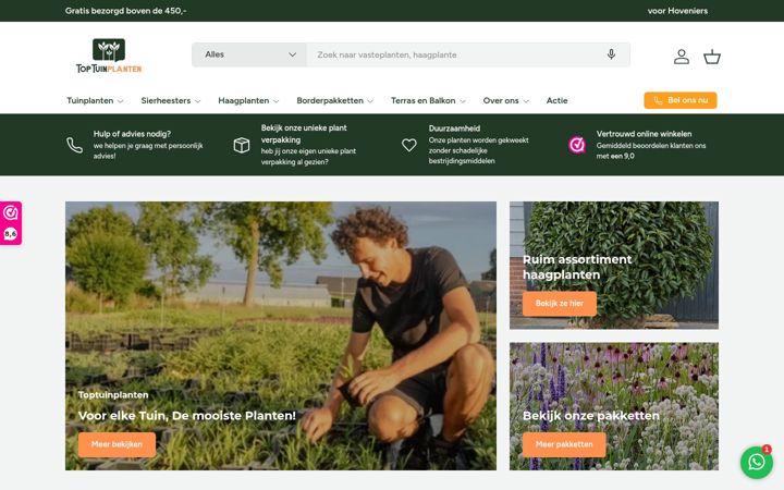 Екранна снимка на toptuinplanten.nl