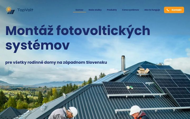 Screenshot von topvolt.sk