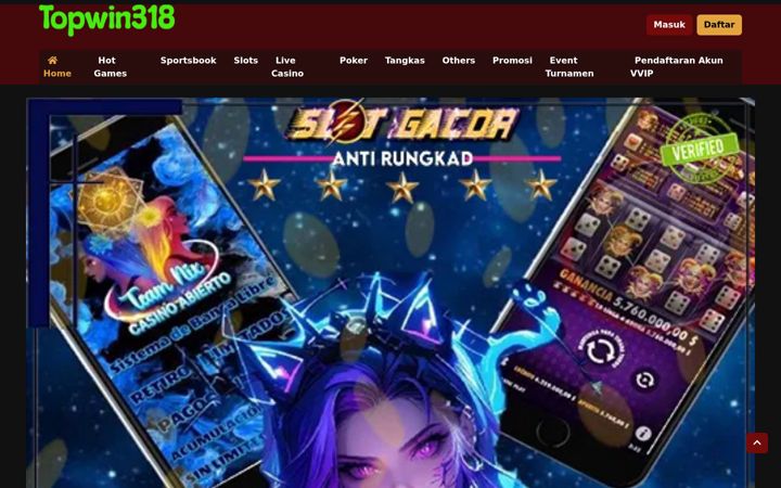 Screenshot di topwin318.com