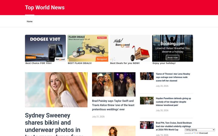 Screenshot of topwwnews.com