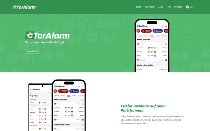 Kuvakaappaus sivustosta toralarm.com