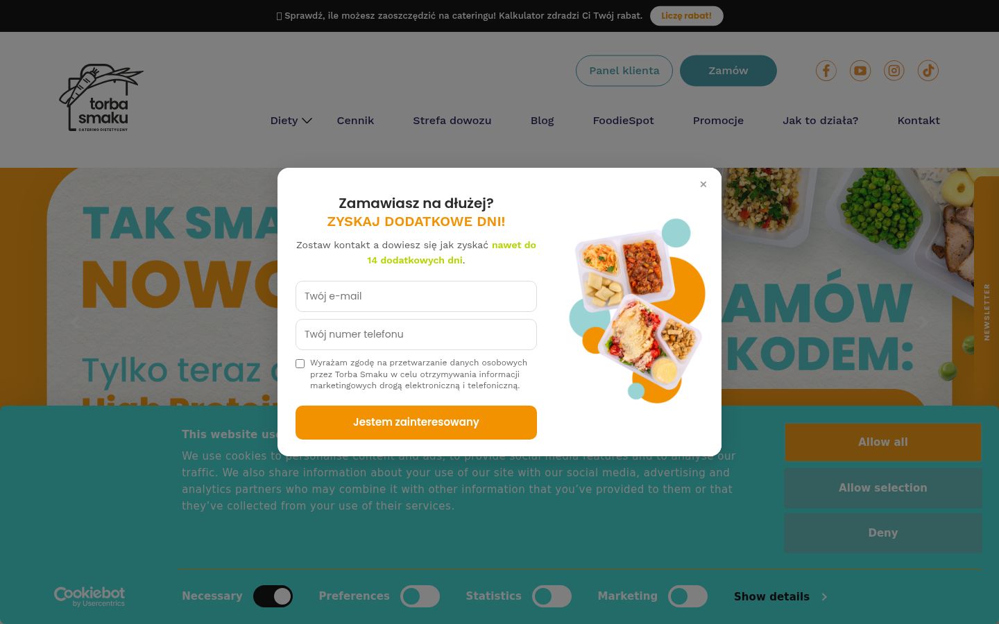 Ekraanipilt nõusolekubännerist, mida näidati enne mis tahes suhtlust