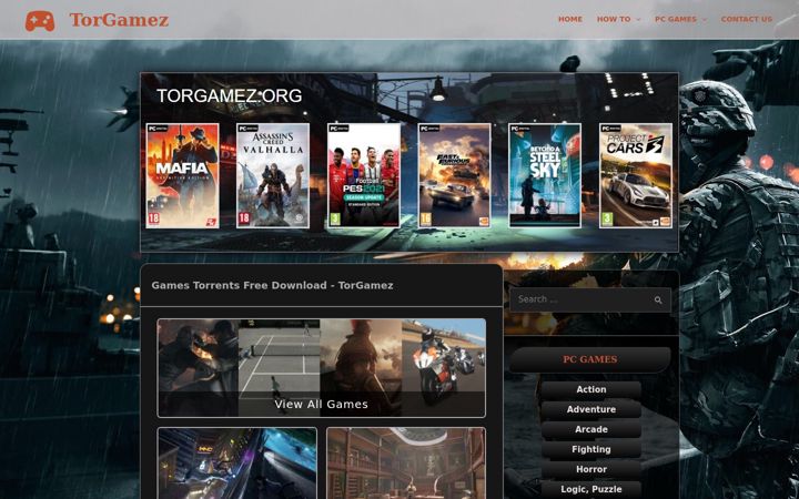 Screenshot of torgamez.org