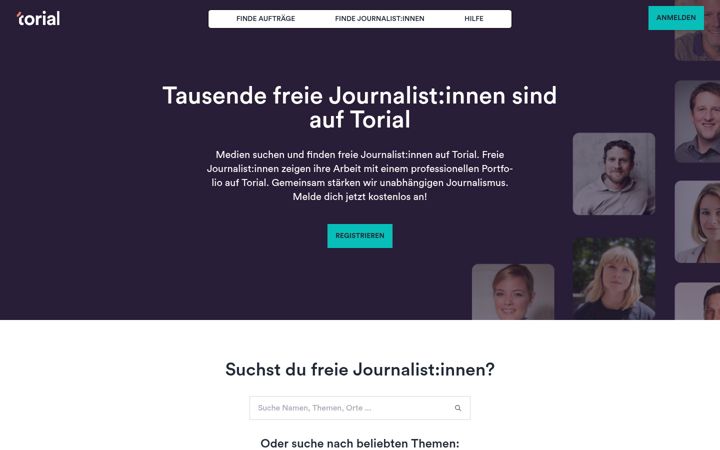 Screenshot of torial.com