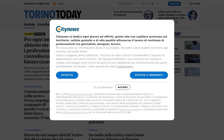 Screenshot of torinotoday.it