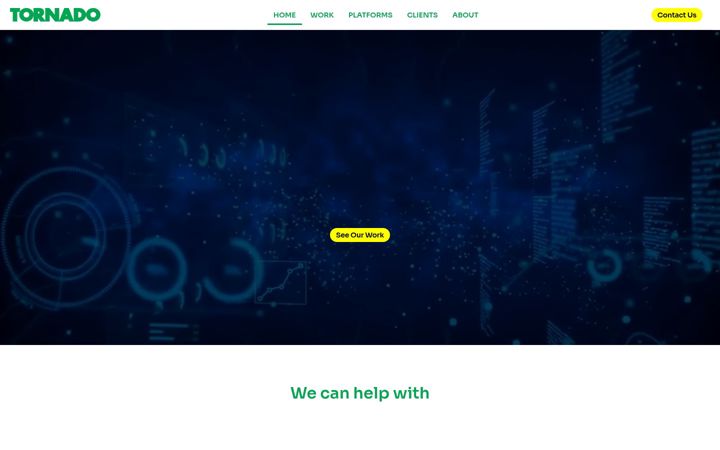 Screenshot di tornadodesign.com