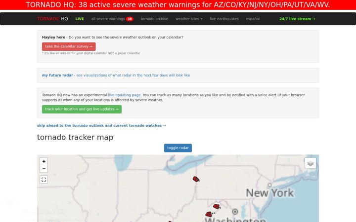 Screenshot of tornadohq.com
