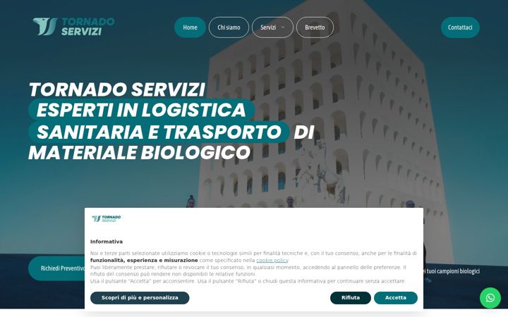 Ekraanipilt saidist tornadoservizi.com