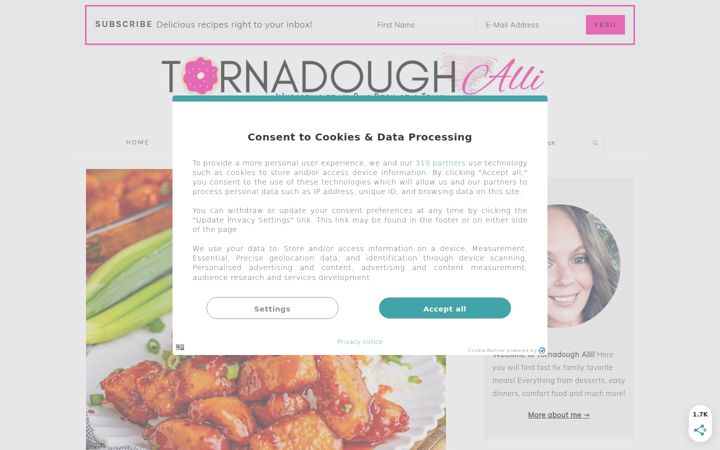 Screenshot of tornadoughalli.com