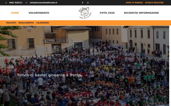 Screenshot van torneocittaditrento.it