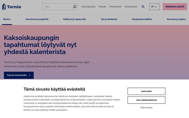 Captura de pantalla de tornio.fi