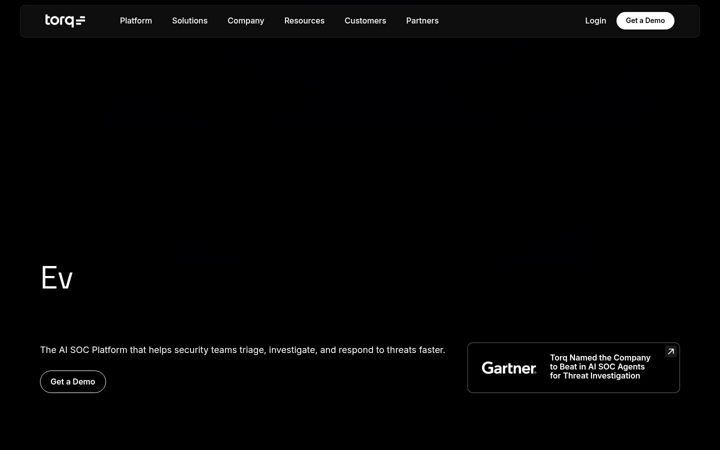 Screenshot of torq.io