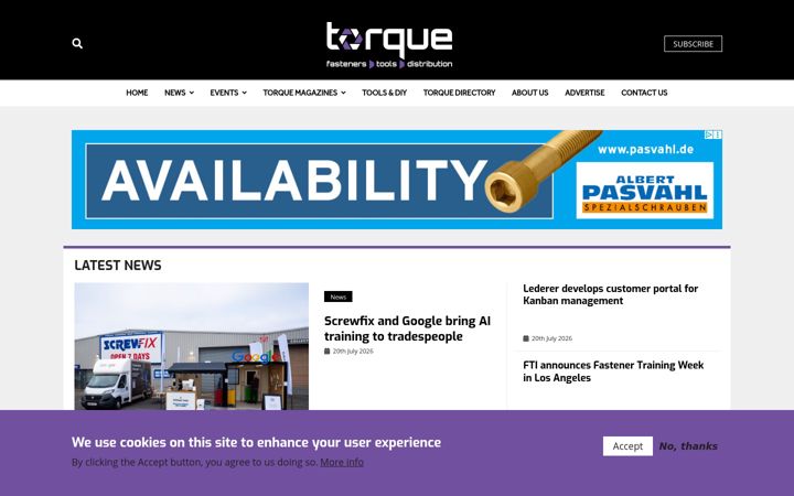 Screenshot of torque-expo.com