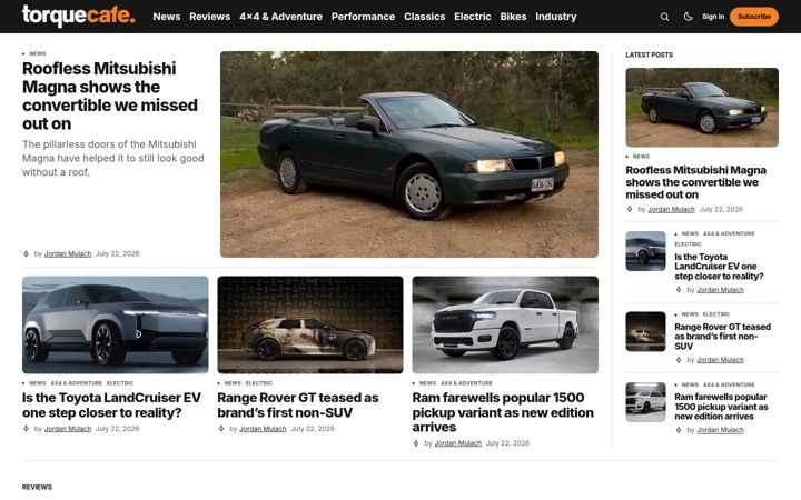 Screenshot of torquecafe.com