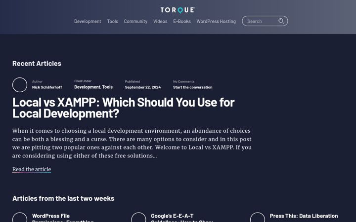 Screenshot of torquemag.io