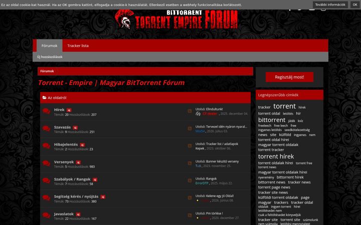 Screenshot of torrent-empire.me