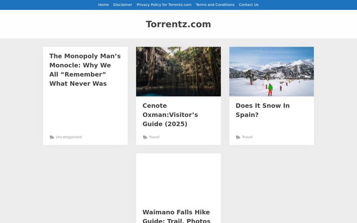 Screenshot van torrentz.com