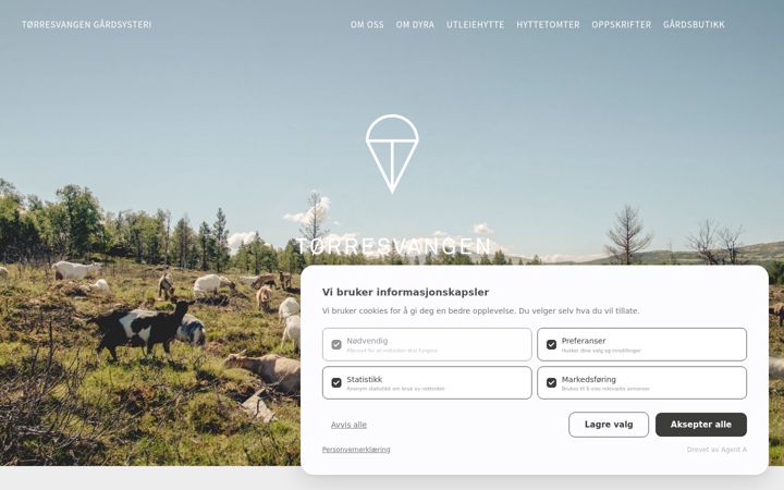 Screenshot von torresvangen.no