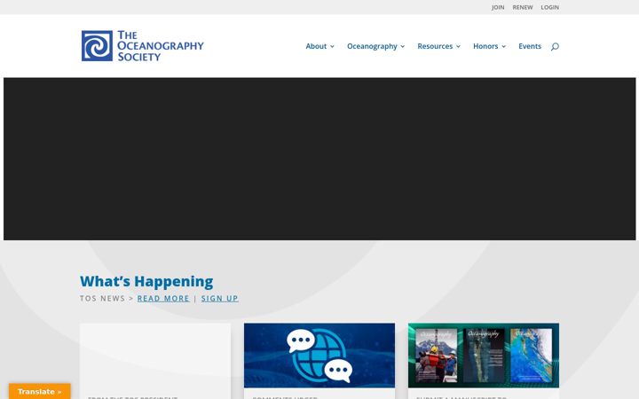 Screenshot of tos.org