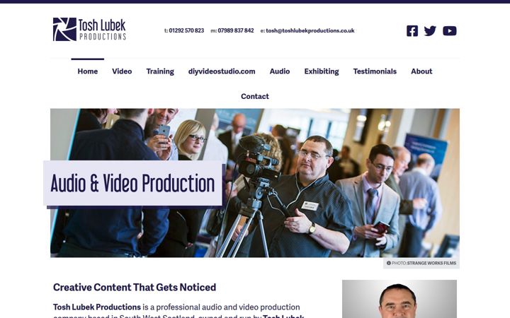 toshlubekproductions.co.uk