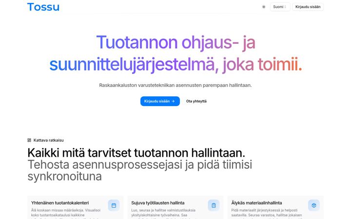 Snímek obrazovky tossu.app