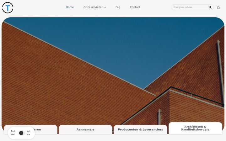 Screenshot von totaalgeveladvies.nl