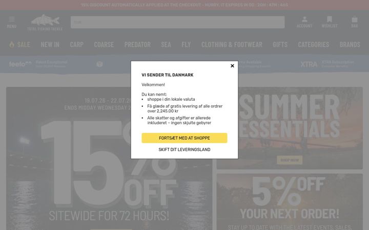 Screenshot of total-fishing-tackle.com