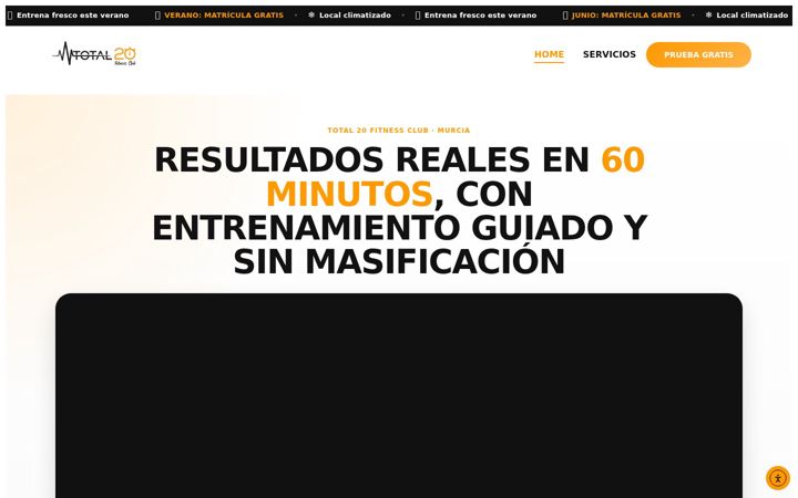 Screenshot ta' total20fitnessclub.com
