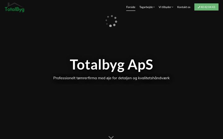 Snímek obrazovky totalbygaps.dk