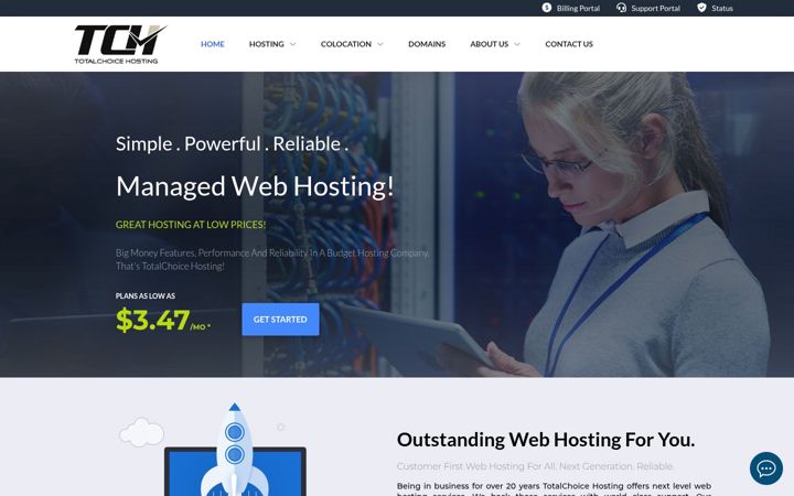Zrzut ekranu totalchoicehosting.com
