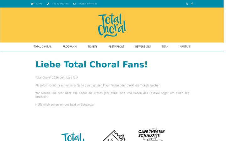 Screenshot of totalchoral.de