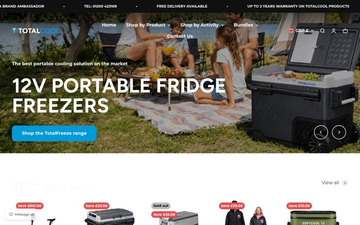Екранна снимка на totalcool.co.uk