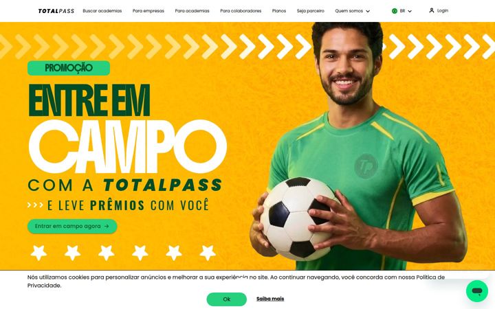 Екранна снимка на totalpass.com
