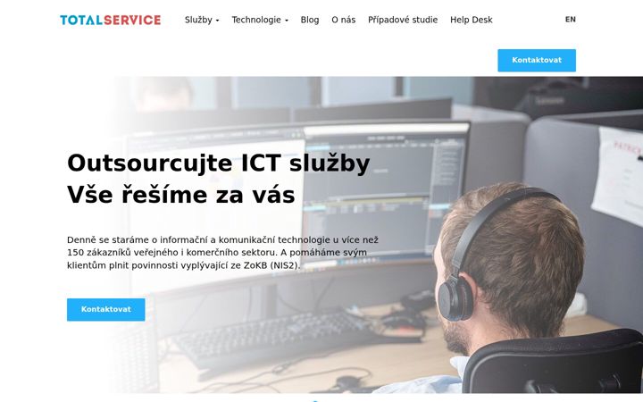 Snímek obrazovky totalservice.cz